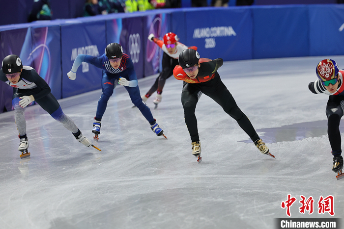米兰冬奥会短道速滑刘少昂小组第二晋级半决赛